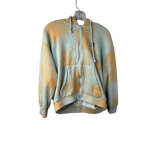 Adidas  - Women's - Leggings Blue|Orange - Sweatsuit (Hoodie + Sweatpants) - Picture 1 of 7